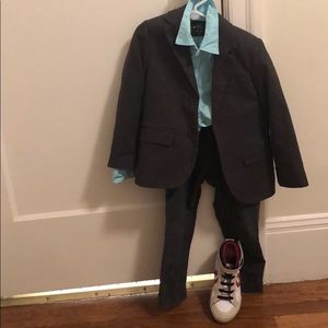 LINEN SUIT swith adjustable inner pant button